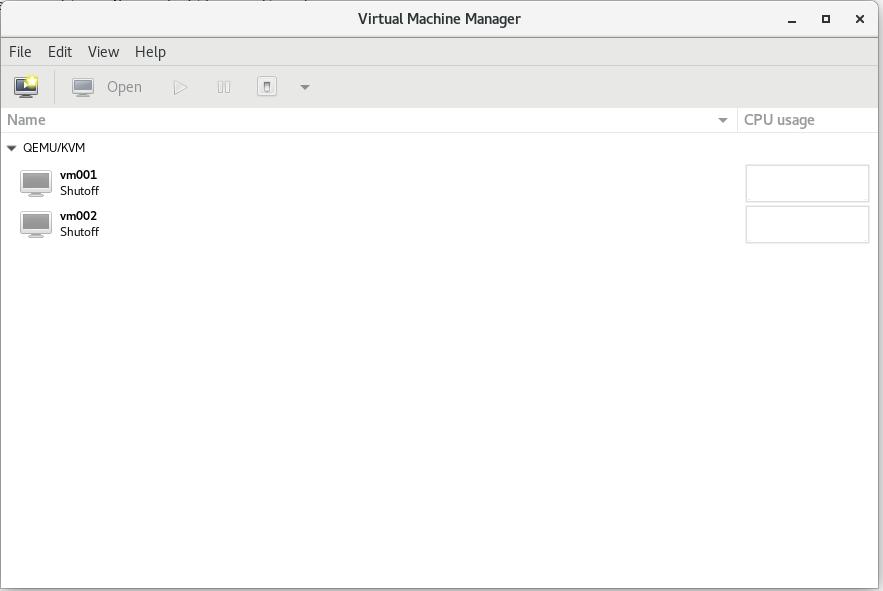 virt-manager 图形化界面